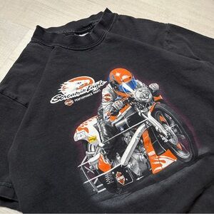 Vintage Harley Davidson Screamin’ Eagle Graphic Biker T-shirt
